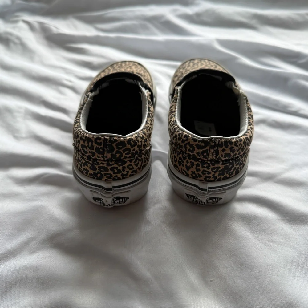 Vans Kids Leopard Slip-On Shoes